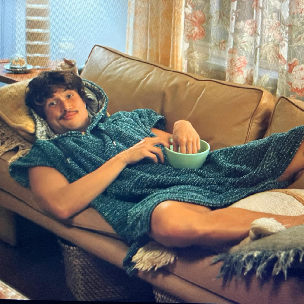 Blanket Hoodie (Indigo Surf Poncho)