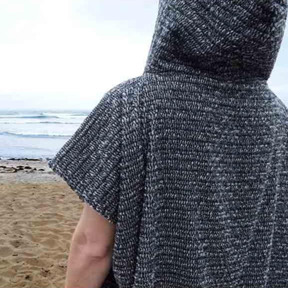 Surf Changing Poncho (Charcoal Black)