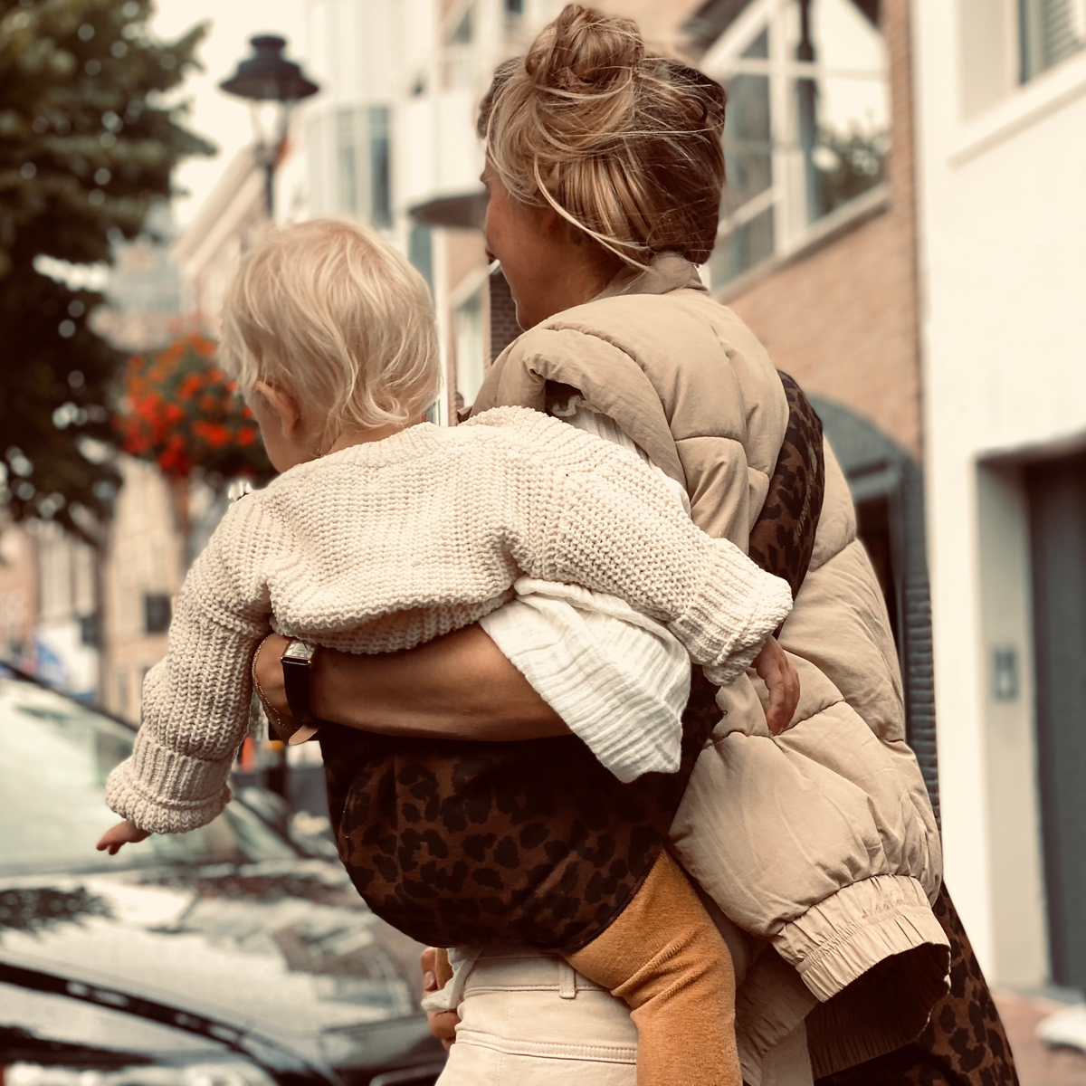 Toddler Carrier (Leopard Print Brown)