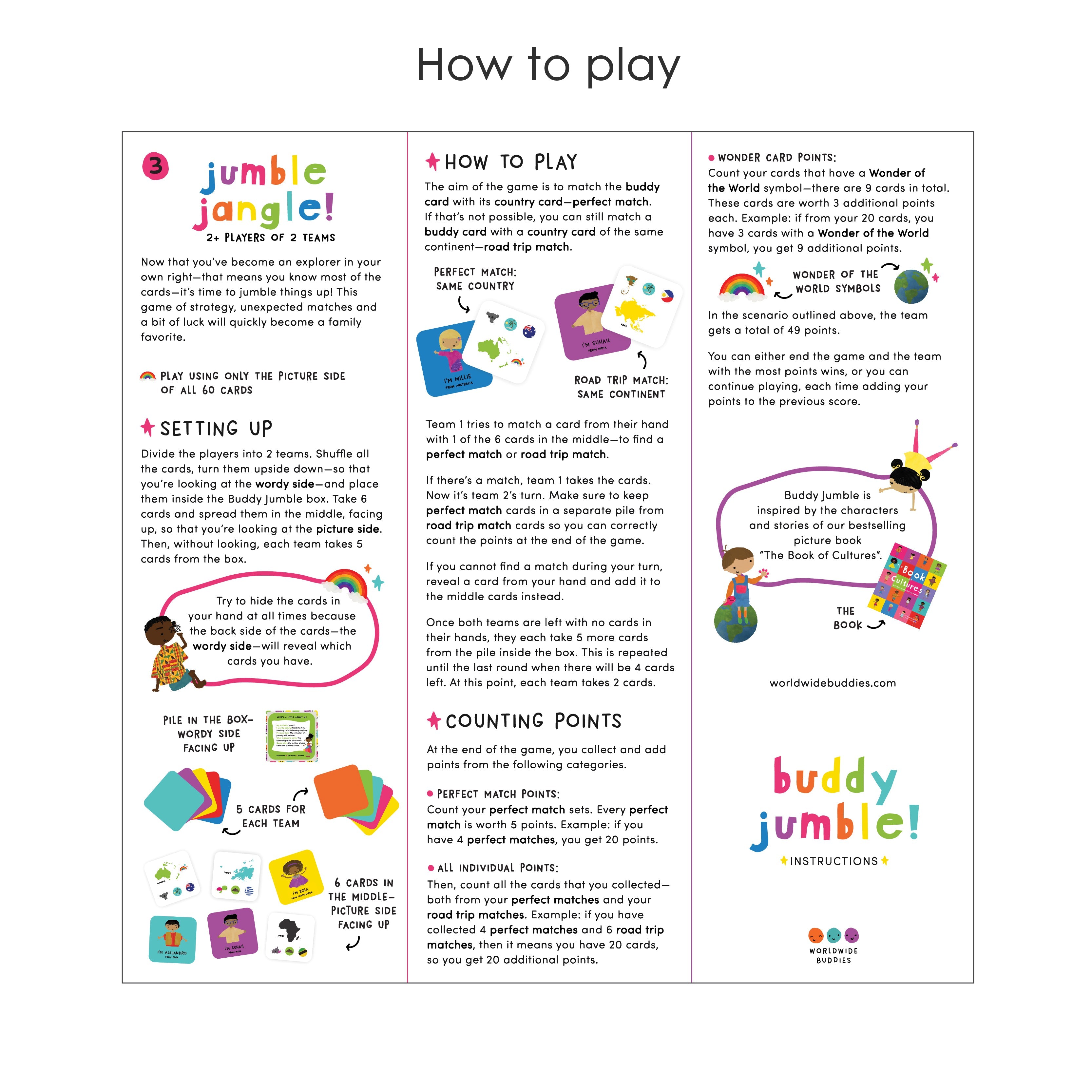 Buddy Jumble (Geography Card Game)