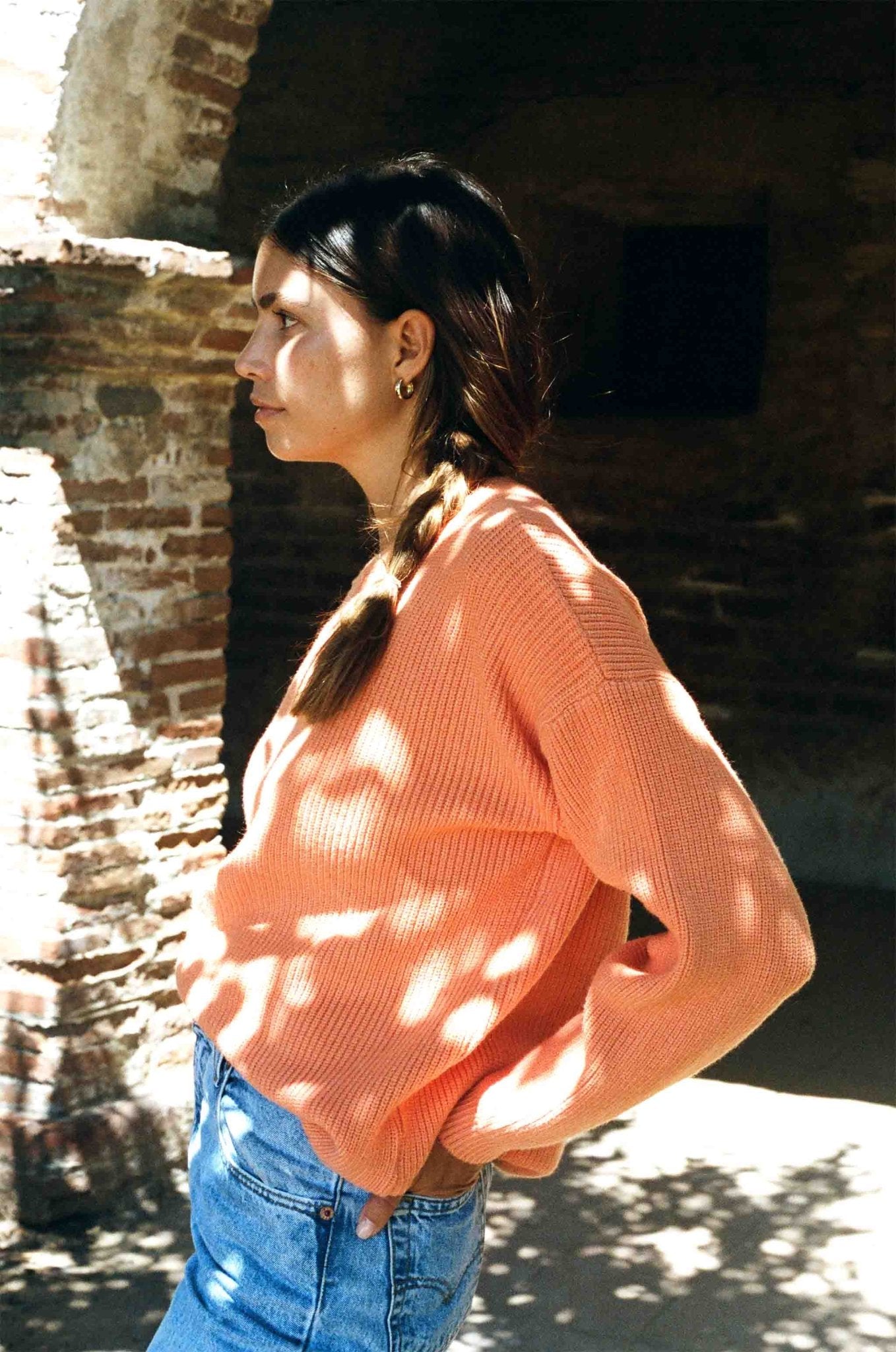 Charles Sweater (Persimmon Orange)