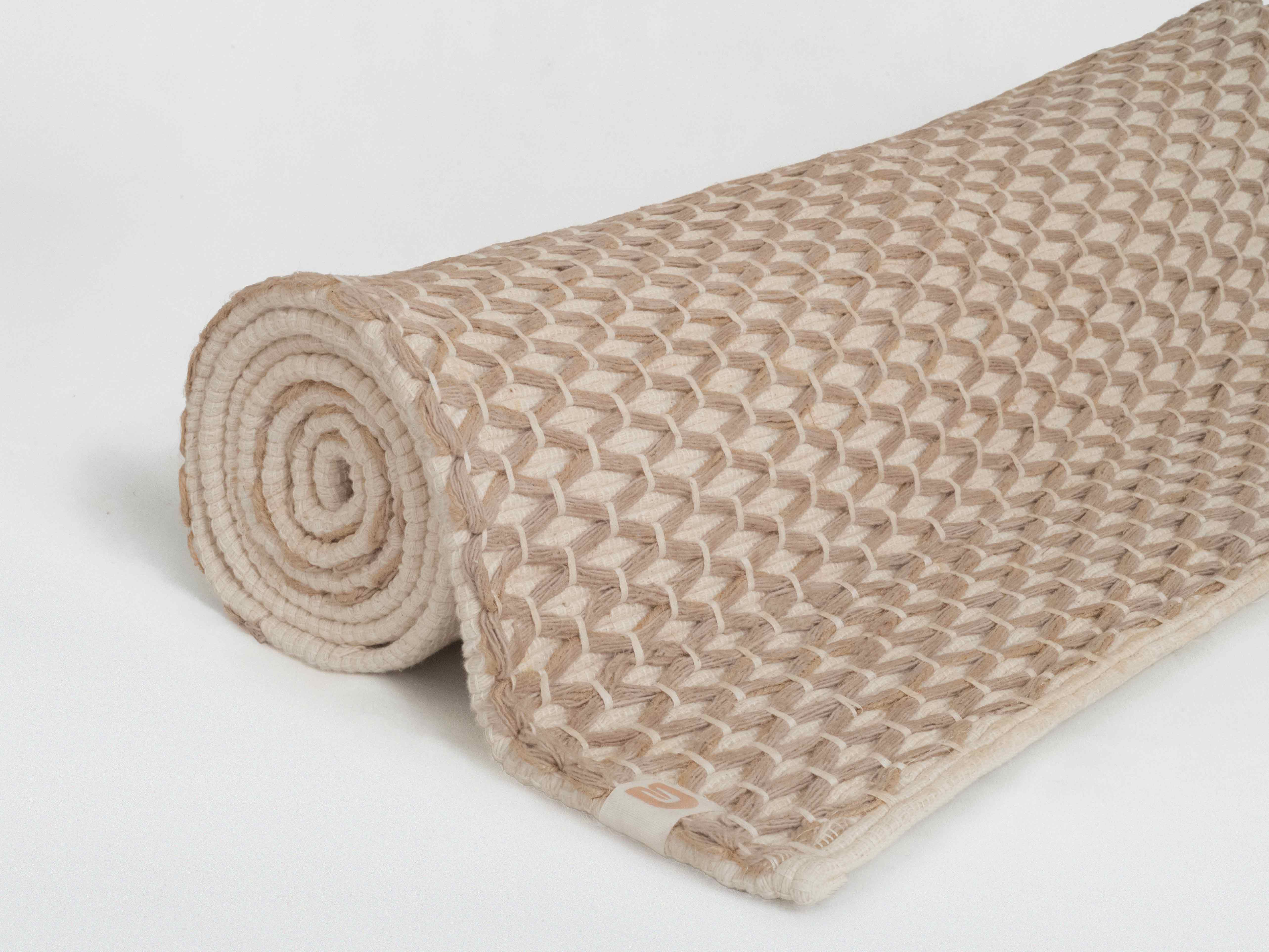 Diamond Yoga Mat (Clay & Cream)