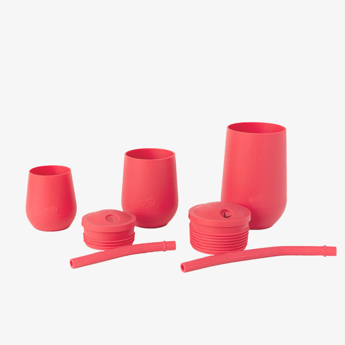 ezpz Developmental Cup Set in Coral #color_coral