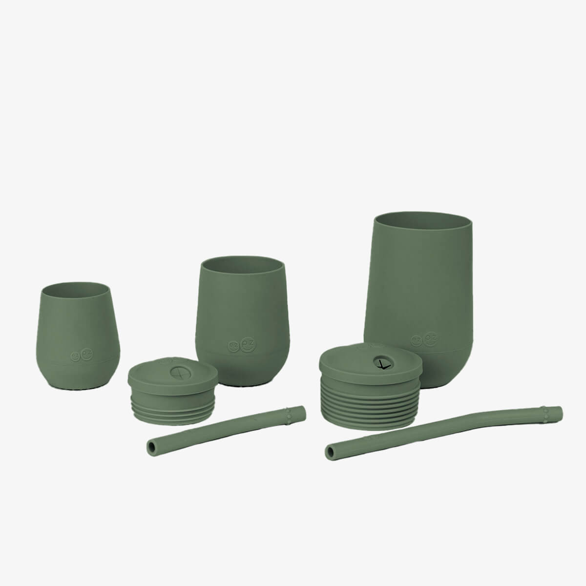 ezpz Developmental Cup Set in Olive #color_olive