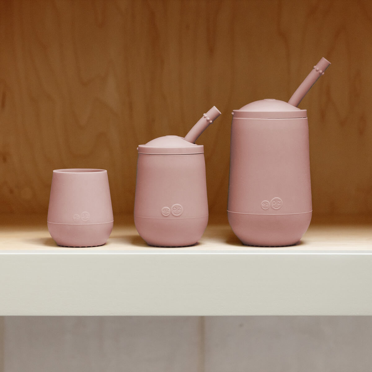 ezpz Developmental Cup Set in Blush #color_blush