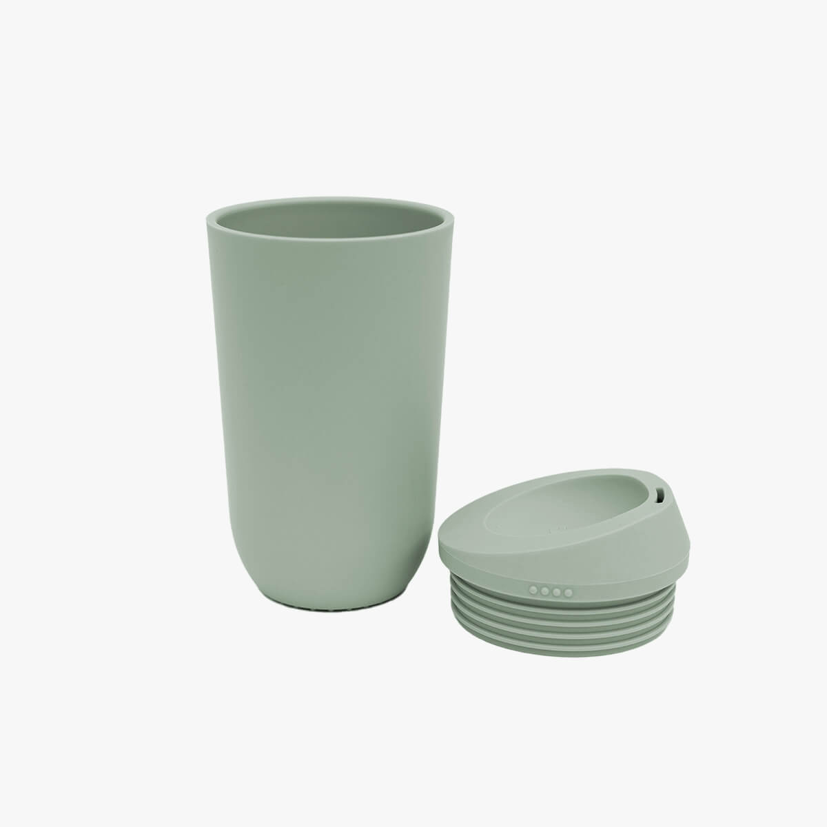 ezpz Cup and Silicone Lid in Sage / Basics Line for Big Kids #color_sage