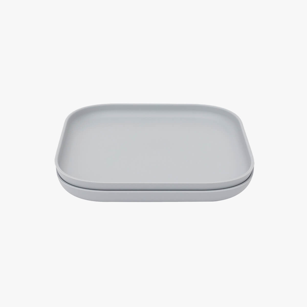 Mealtime Plate in Pewter / ezpz Basics Line / Stylish, Durable Plates for Big Kids #color_pewter