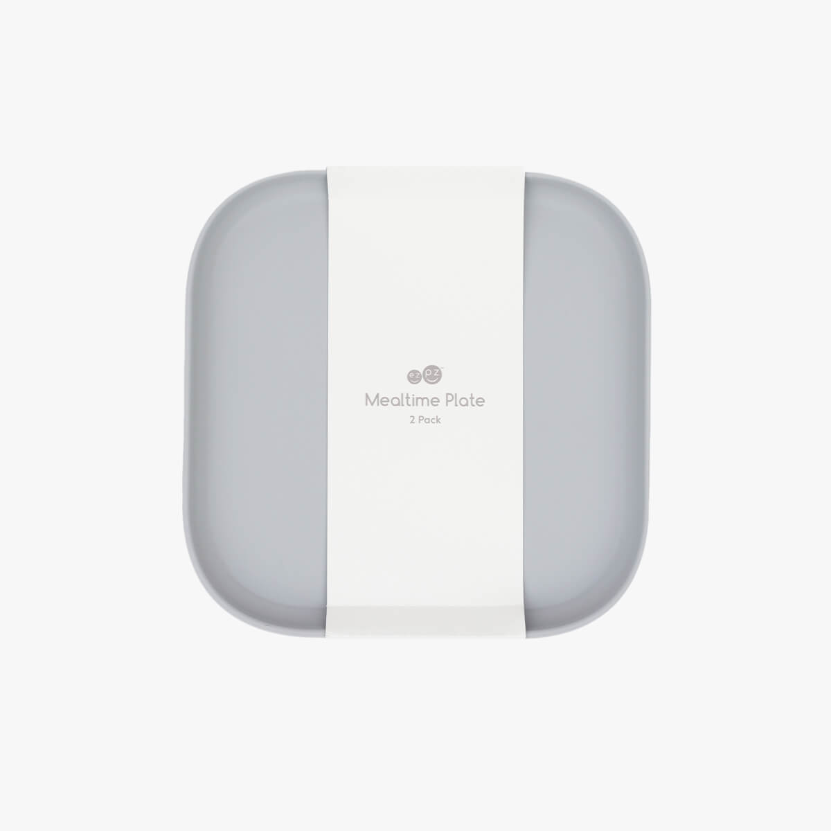 Mealtime Plate in Pewter / ezpz Basics Line / Stylish, Durable Plates for Big Kids #color_pewter