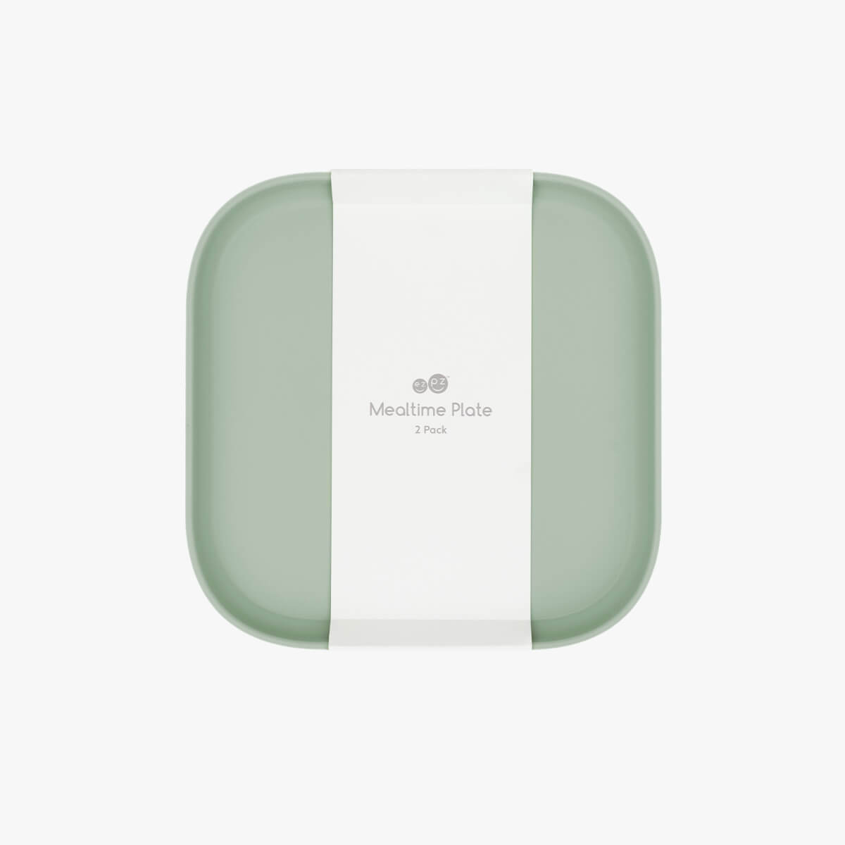 Mealtime Plate in Sage / ezpz Basics Line / Stylish, Durable Plates for Big Kids #color_sage