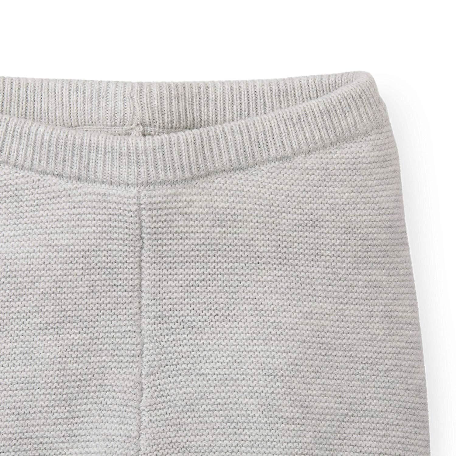 Faux Fur Hooded Sweater Set (Light Gray)