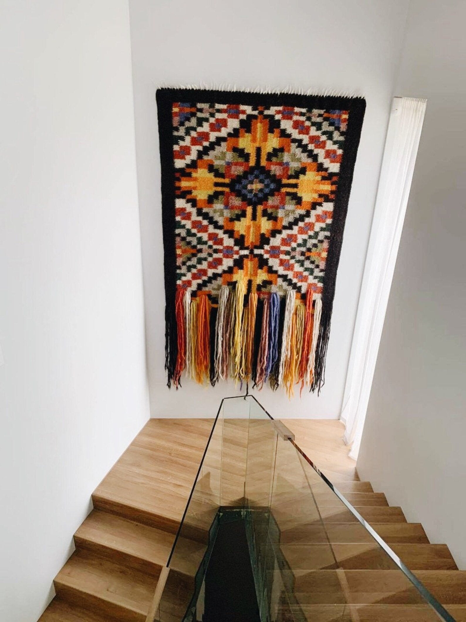 Wool Wall Hanging (Traditional Carpathian Pattern)