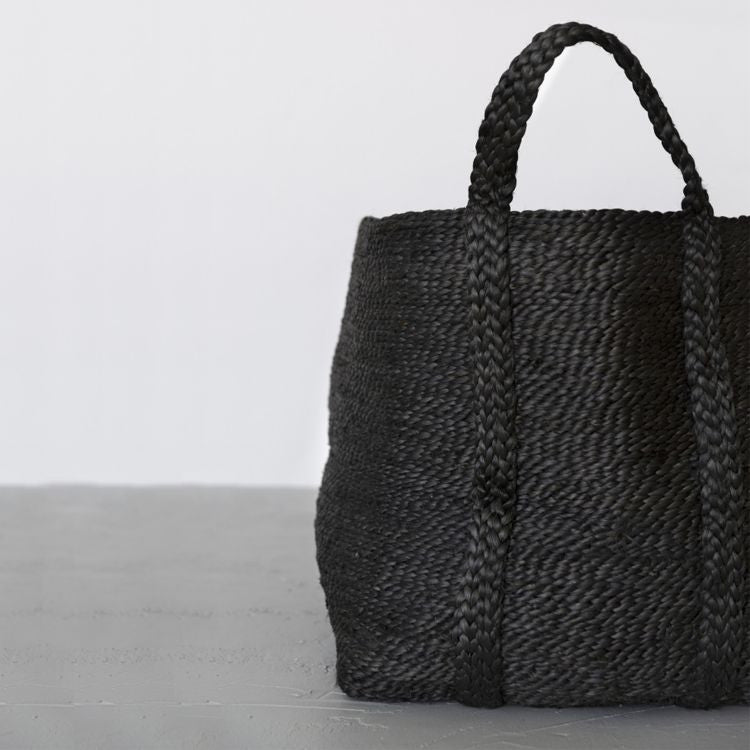 Large Jute Basket (Charcoal)