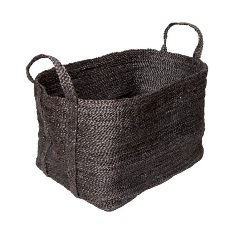 Large Jute Basket (Charcoal)