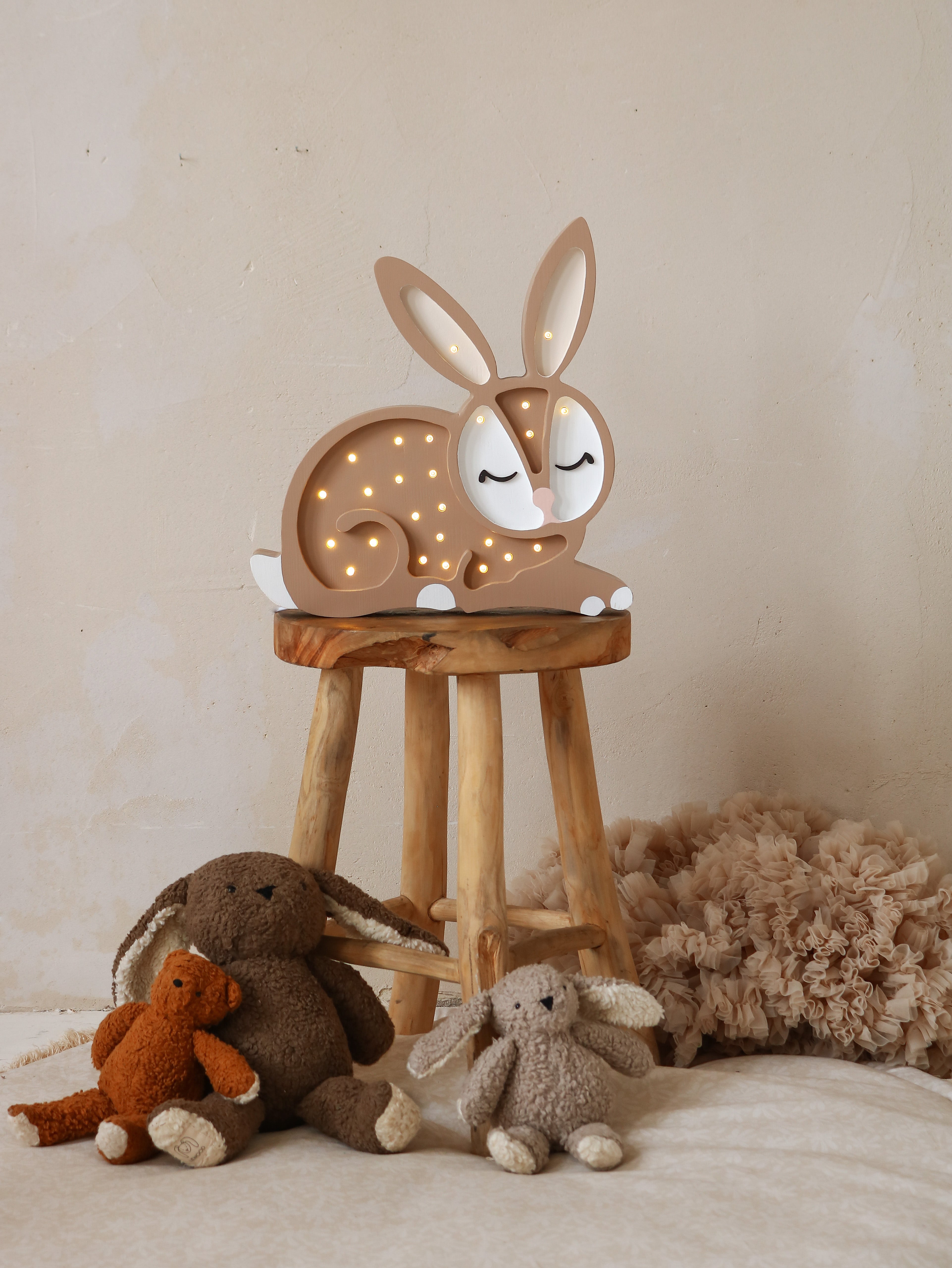 Handmade bunny lamp – baby shower gift