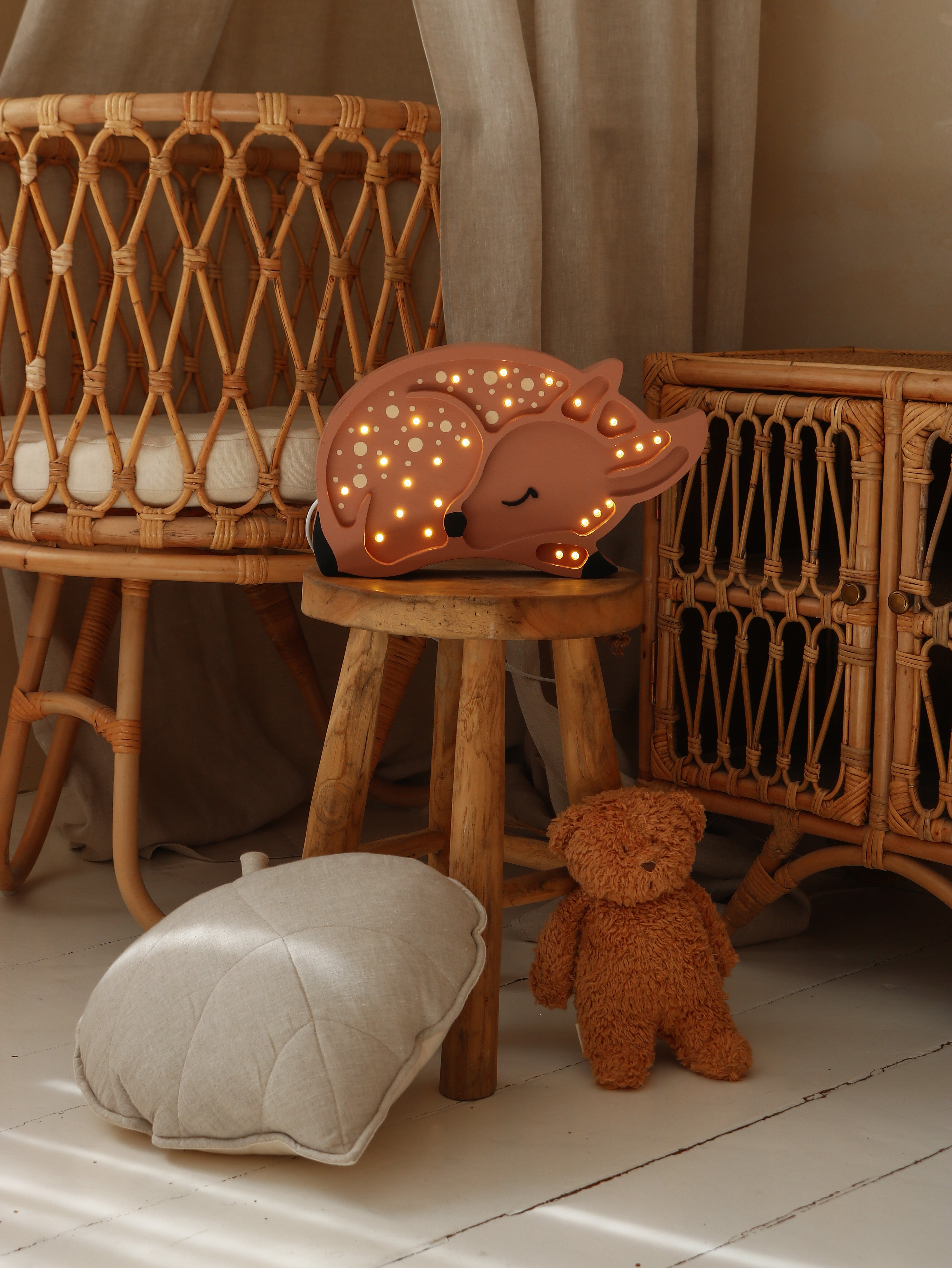 Forest Brown Deer Lamp dimmable LED night light for kids