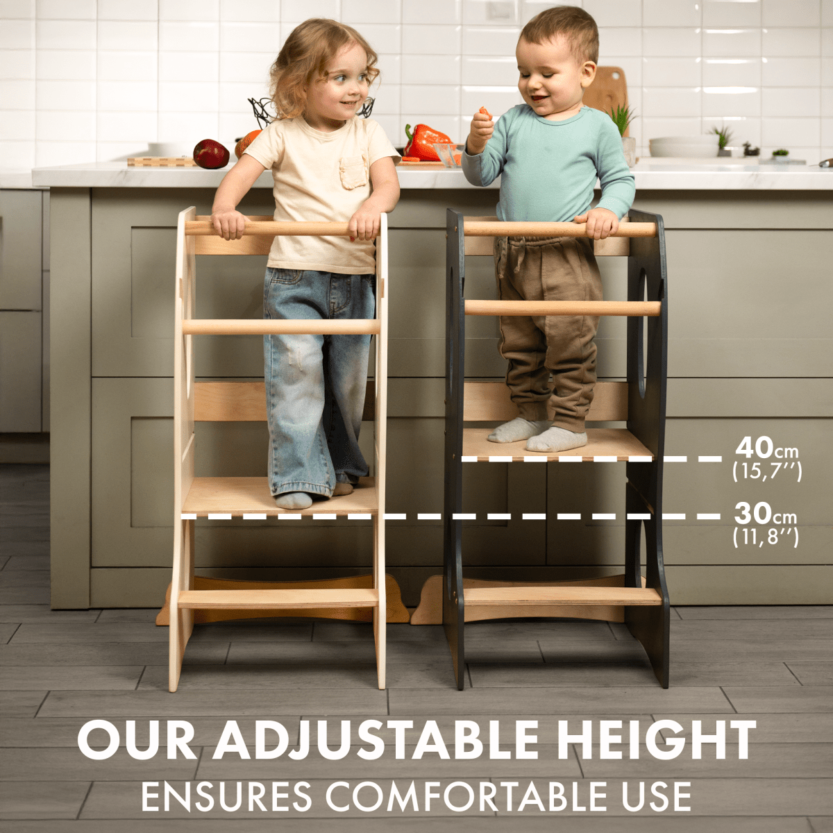 Stable Montessori Learning Tower (Ivory)
