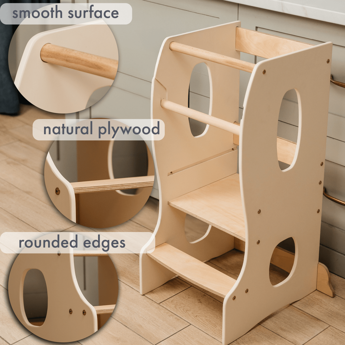 Stable Montessori Learning Tower (Ivory)