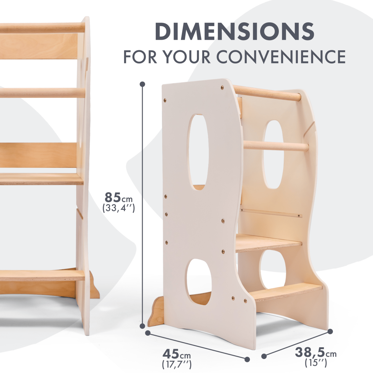 Stable Montessori Learning Tower (Ivory)