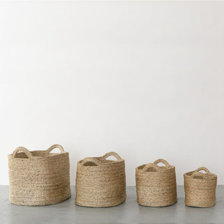 Oval Jute Baskets (Natural)