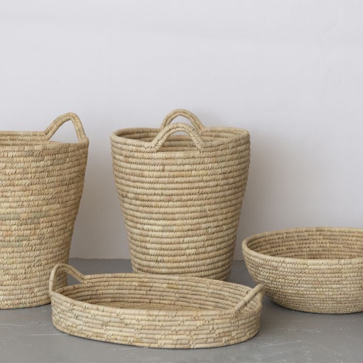 Palm Leaf Jumbo Woven Bowl