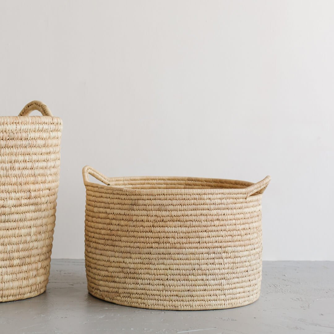 Palm Leaf Laundry Basket