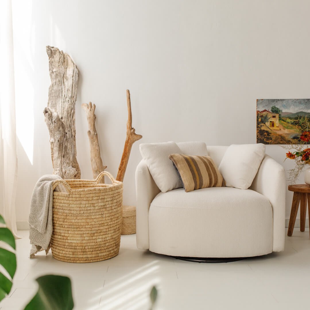 Palm Leaf Laundry Basket