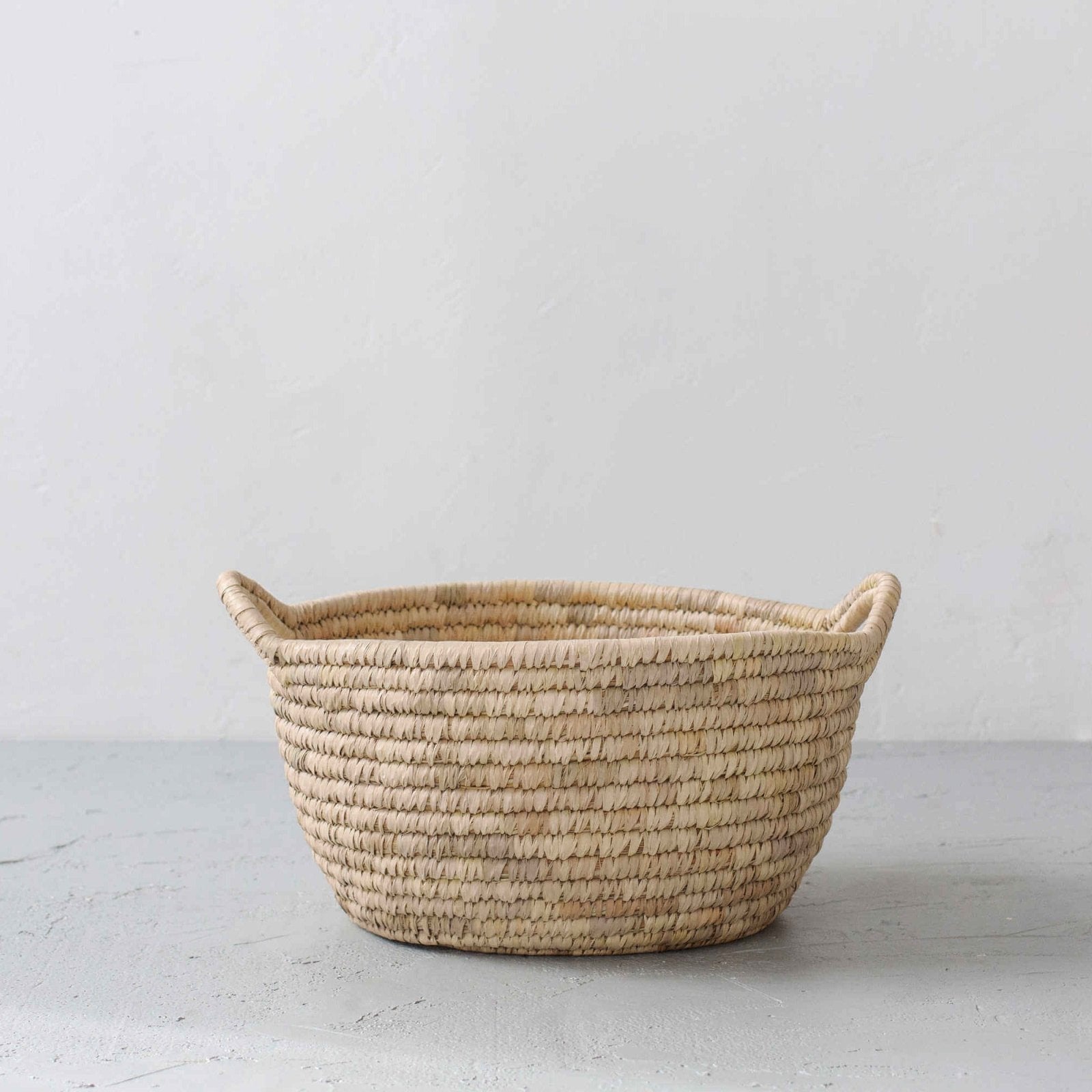 Palm Leaf Laundry Basket (Low Oval)