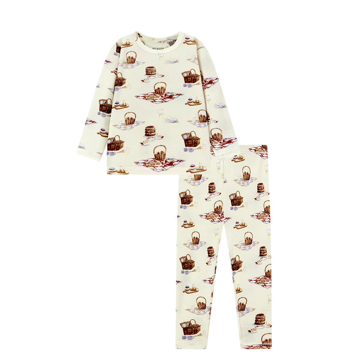 Picnic Organic Cotton Long Sleeve Two Piece Pajama Set