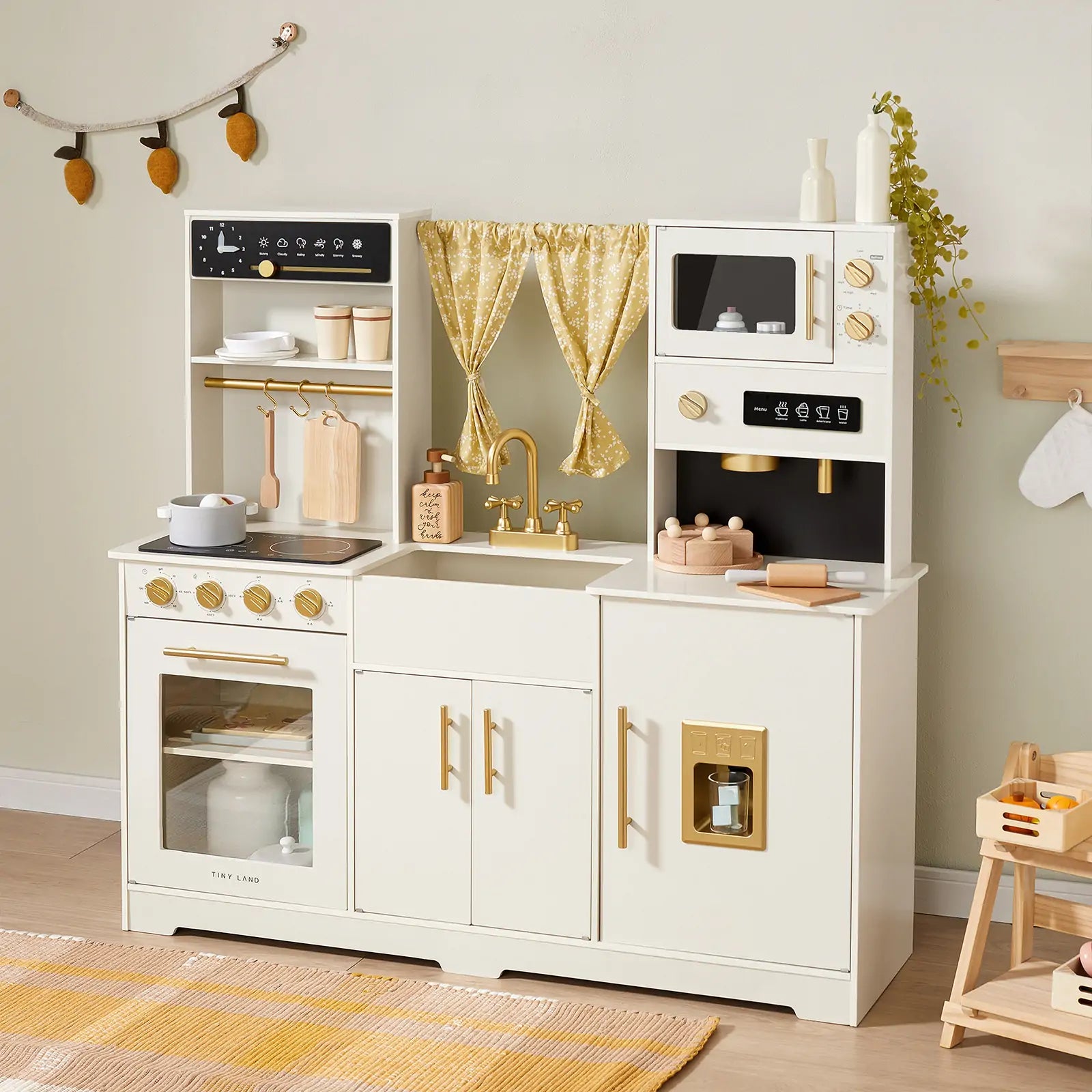 Iconic Wooden Play Kitchen (Cream)
