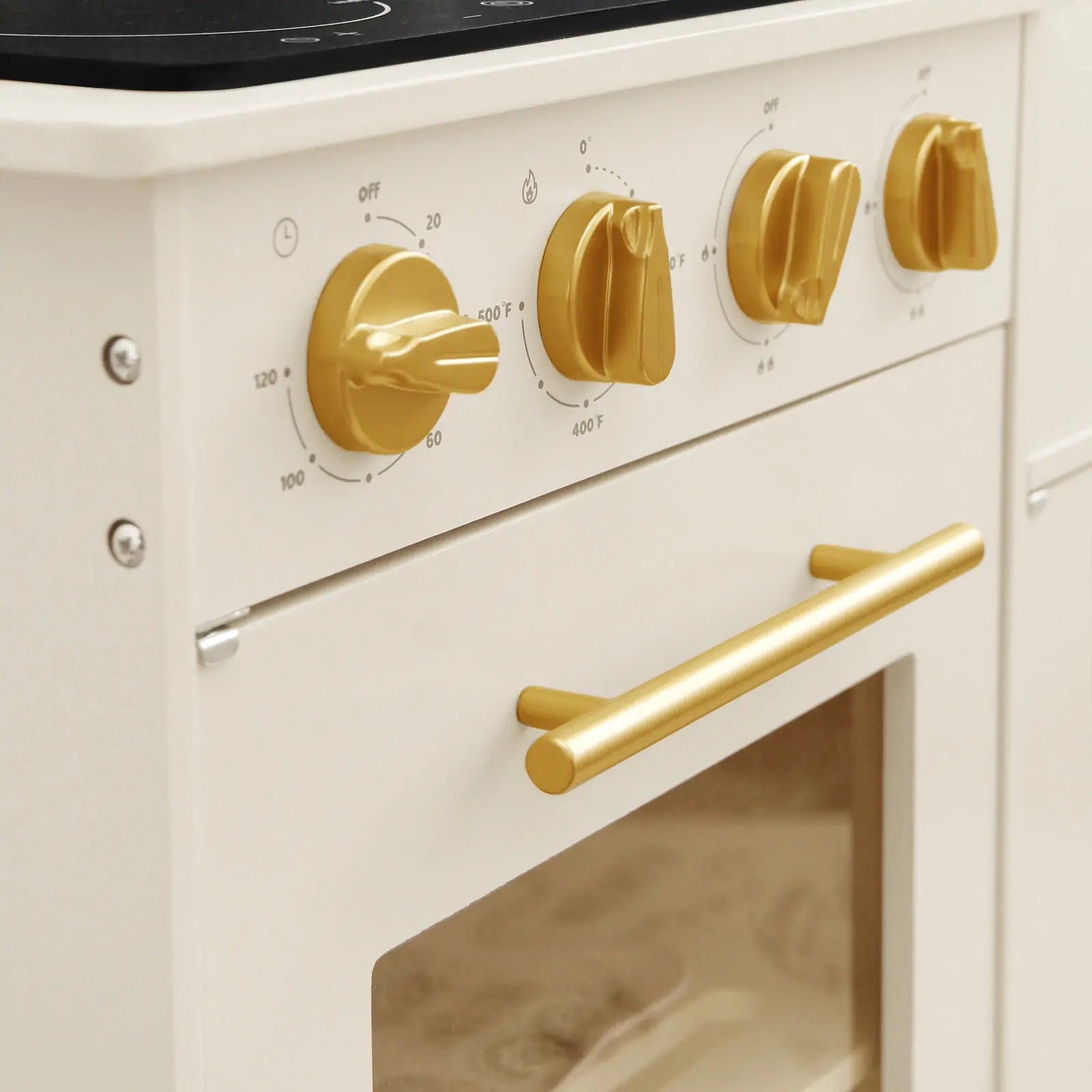 Iconic Wooden Play Kitchen (Cream)