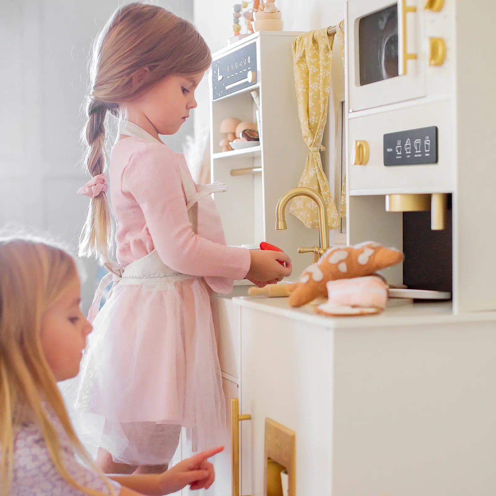 Iconic Wooden Play Kitchen (Cream)