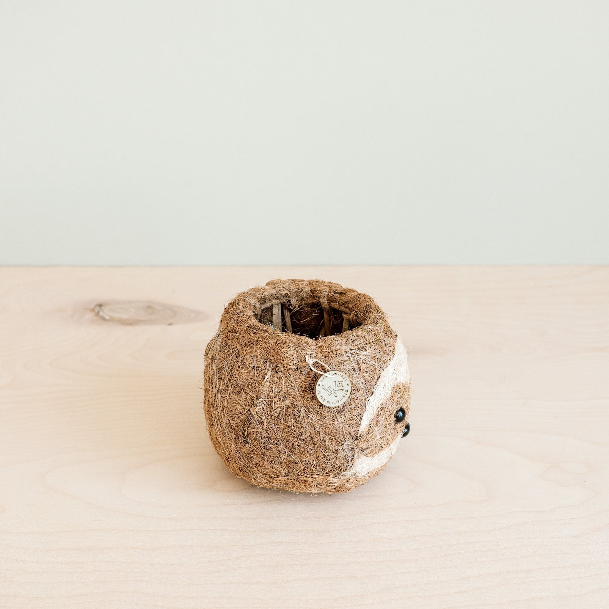 Planters - Two-tone Sloth Coco Coir Planter - Handmade Planters | LIKHÂ - LIKHÂ
