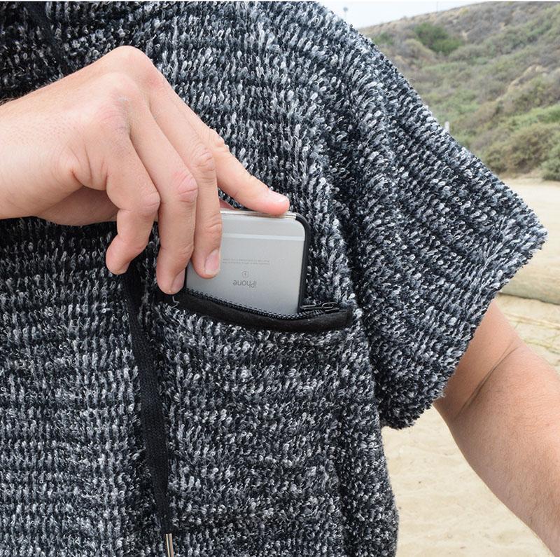 Surf Changing Poncho (Charcoal Black)
