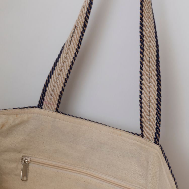 Provence Striped Tote (Indigo)