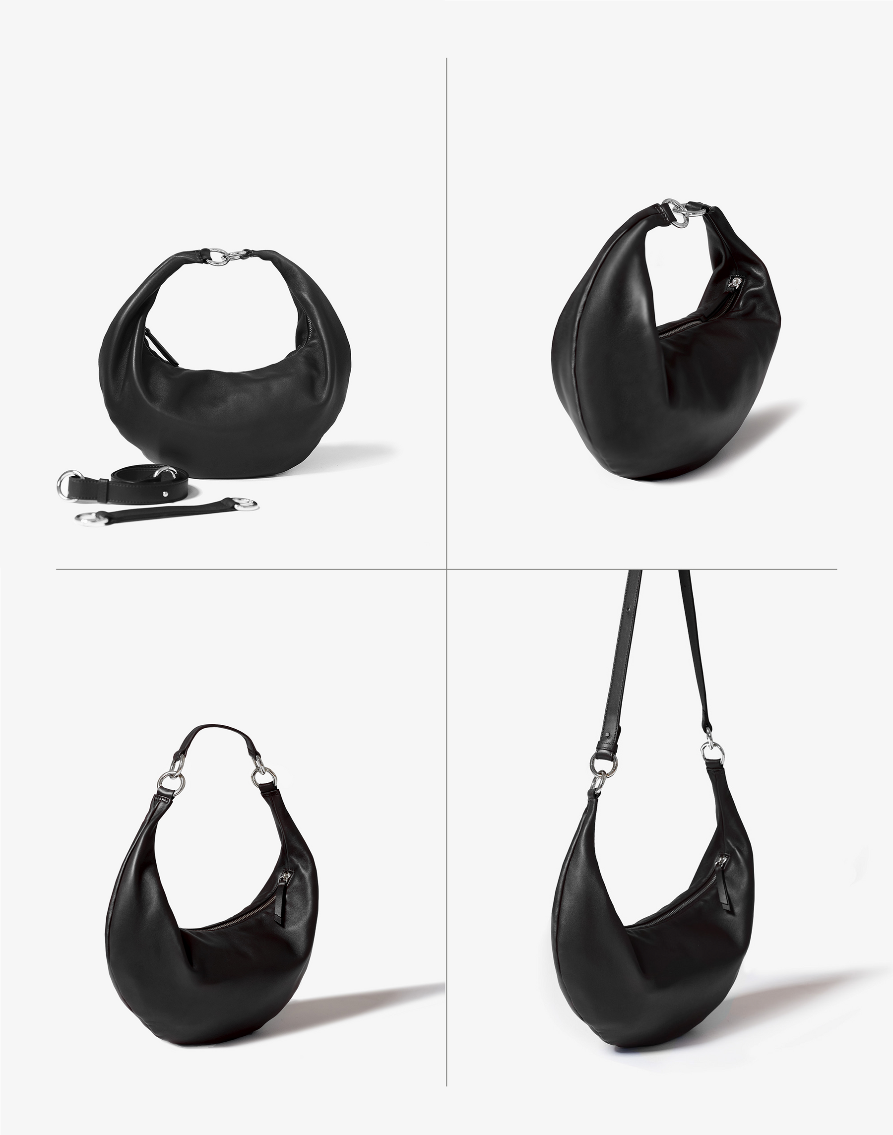 The Ring Bag (Black/Silver)