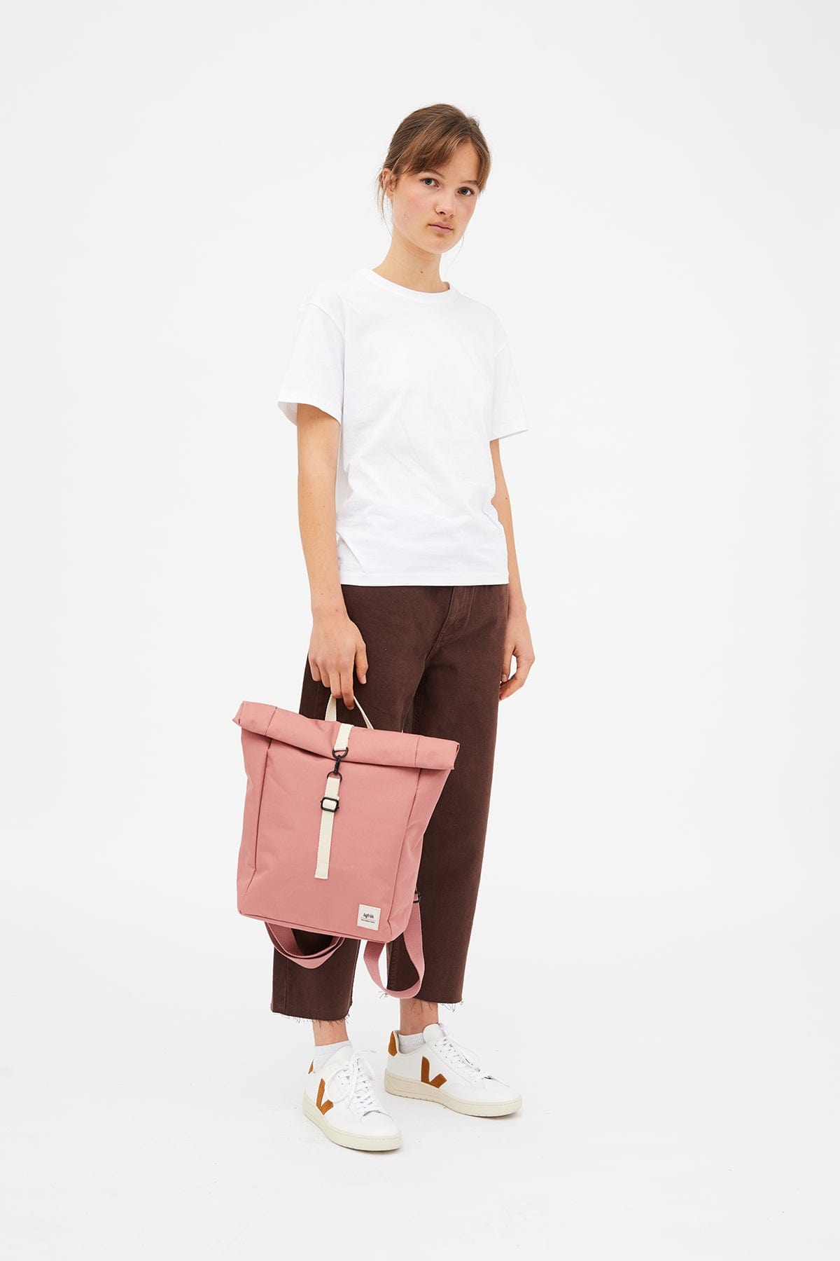 Roll Mini Backpack (Dust Pink)