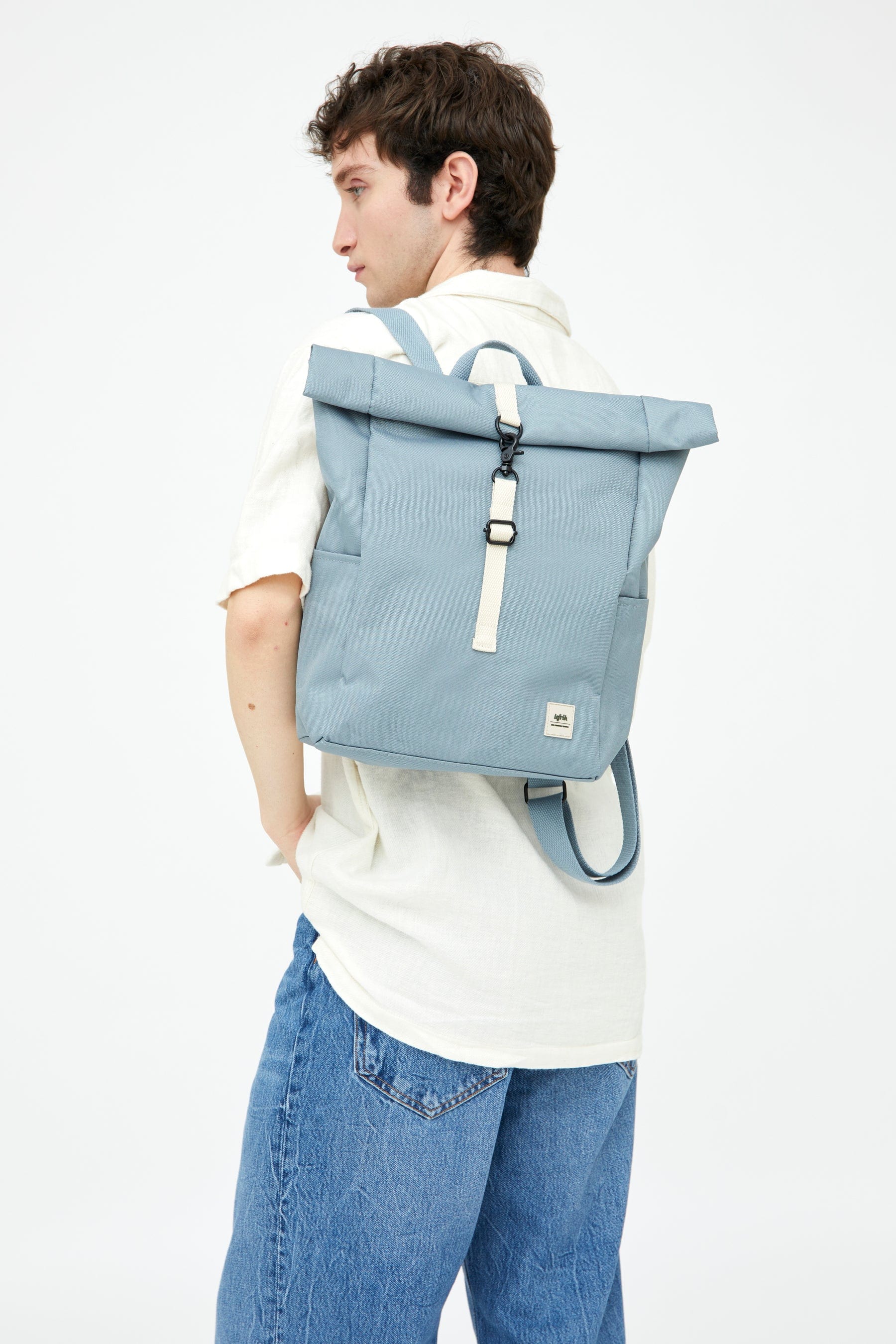 Roll Mini Backpack (Stone Blue)