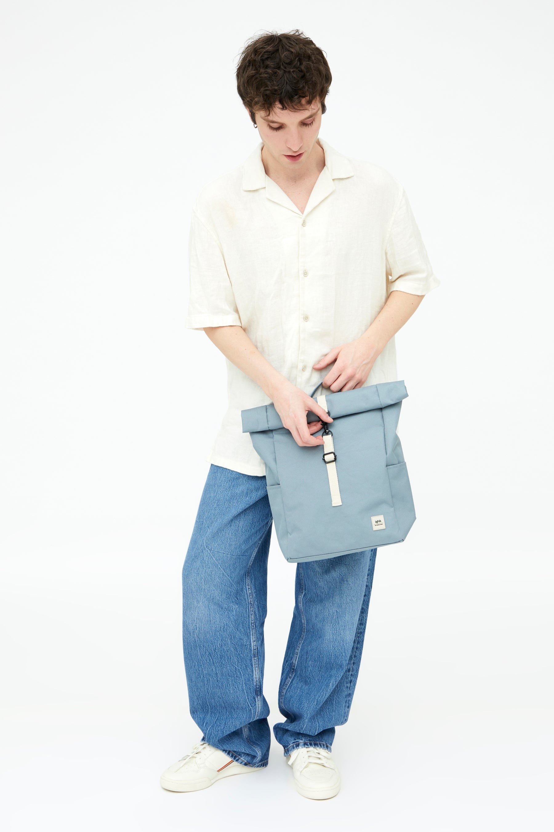 Roll Mini Backpack (Stone Blue)