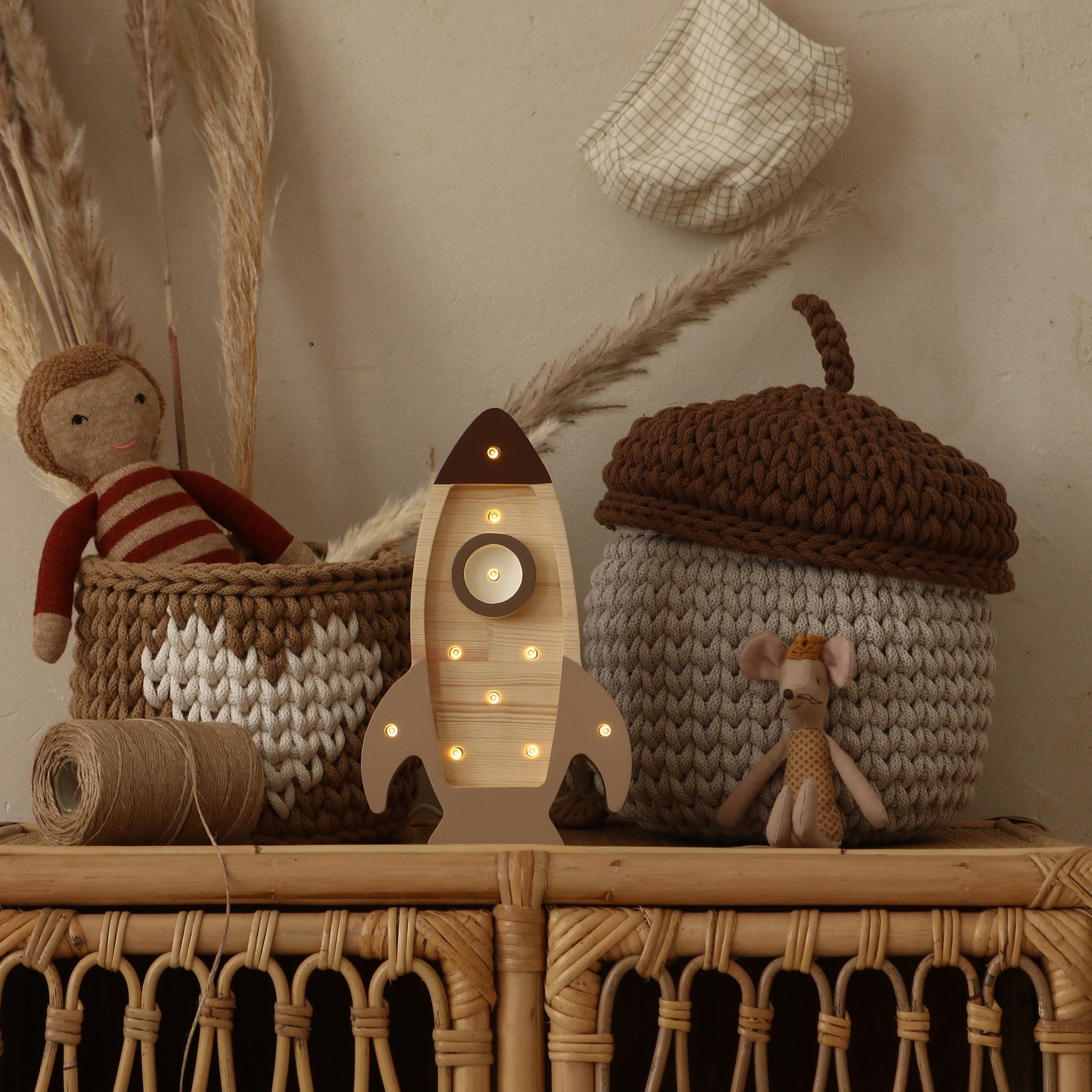 Mini Rocket Ship Lamp