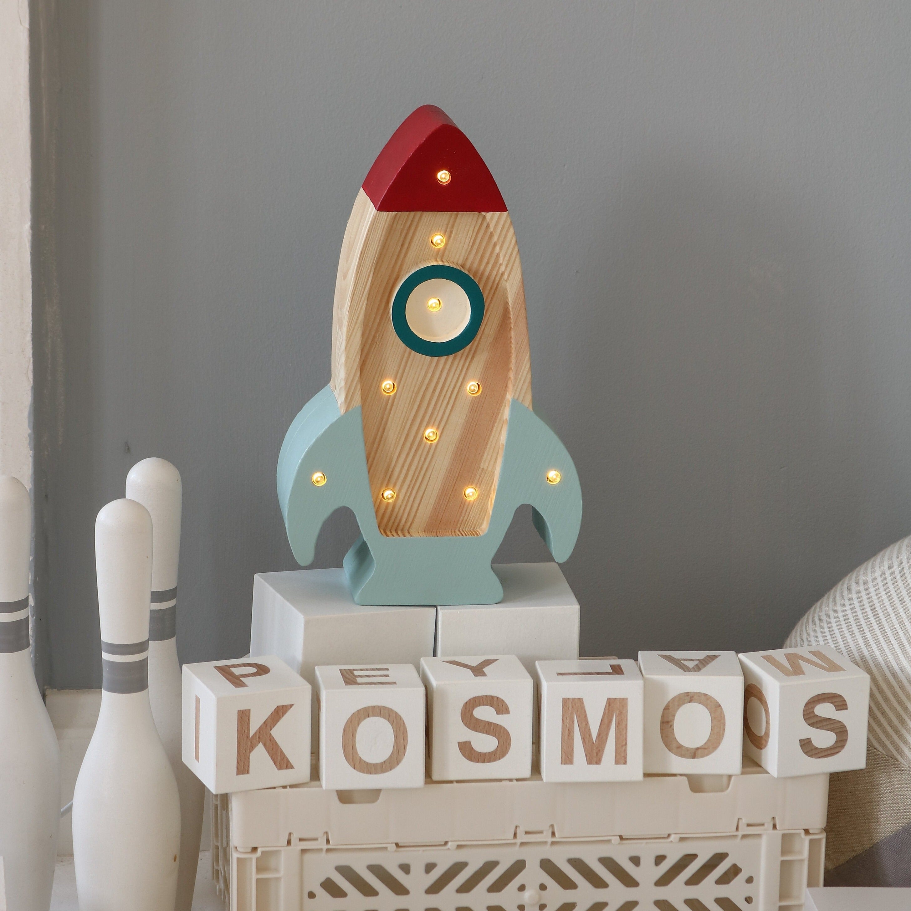 Mini Rocket Ship Lamp