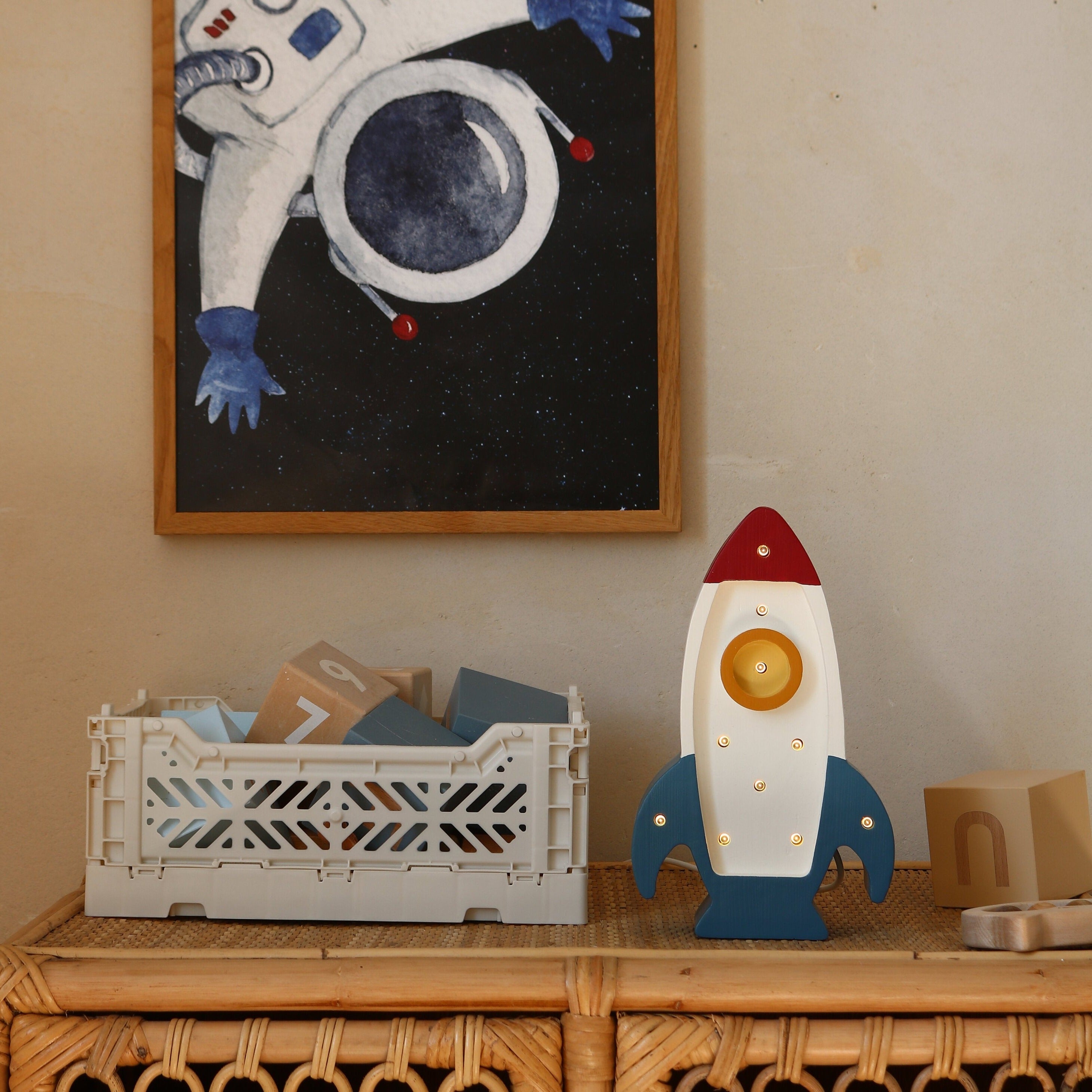 Mini Rocket Ship Lamp