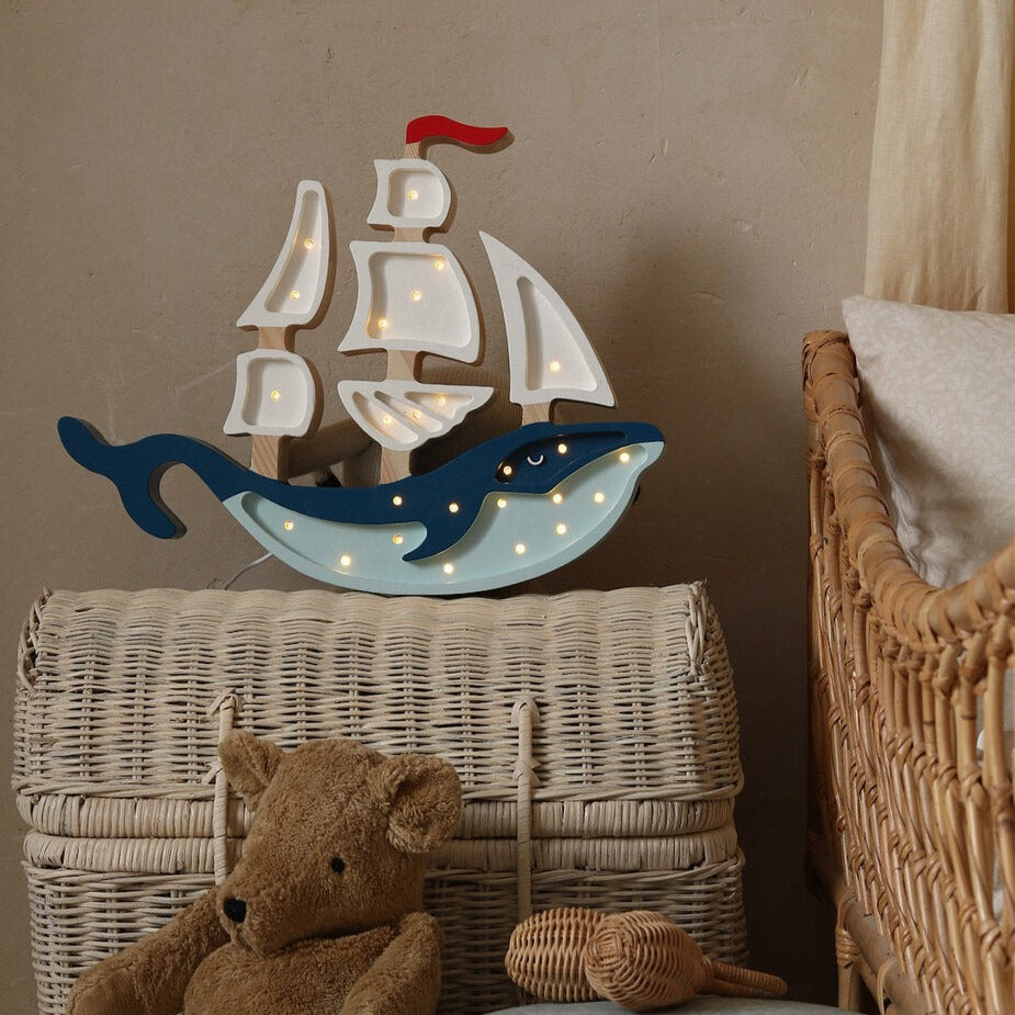 Whale Ship Lamp