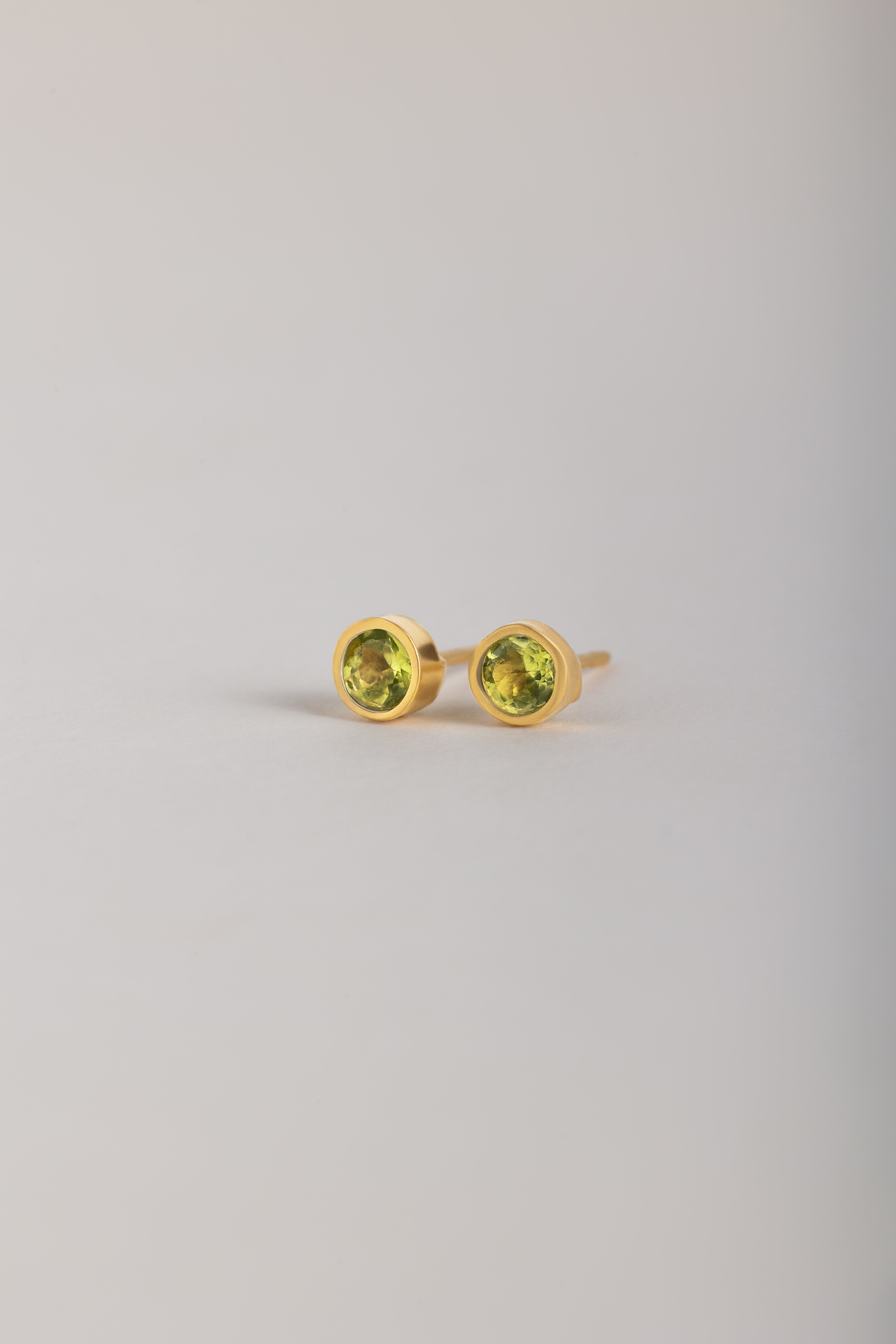 Peridot Stud Earring