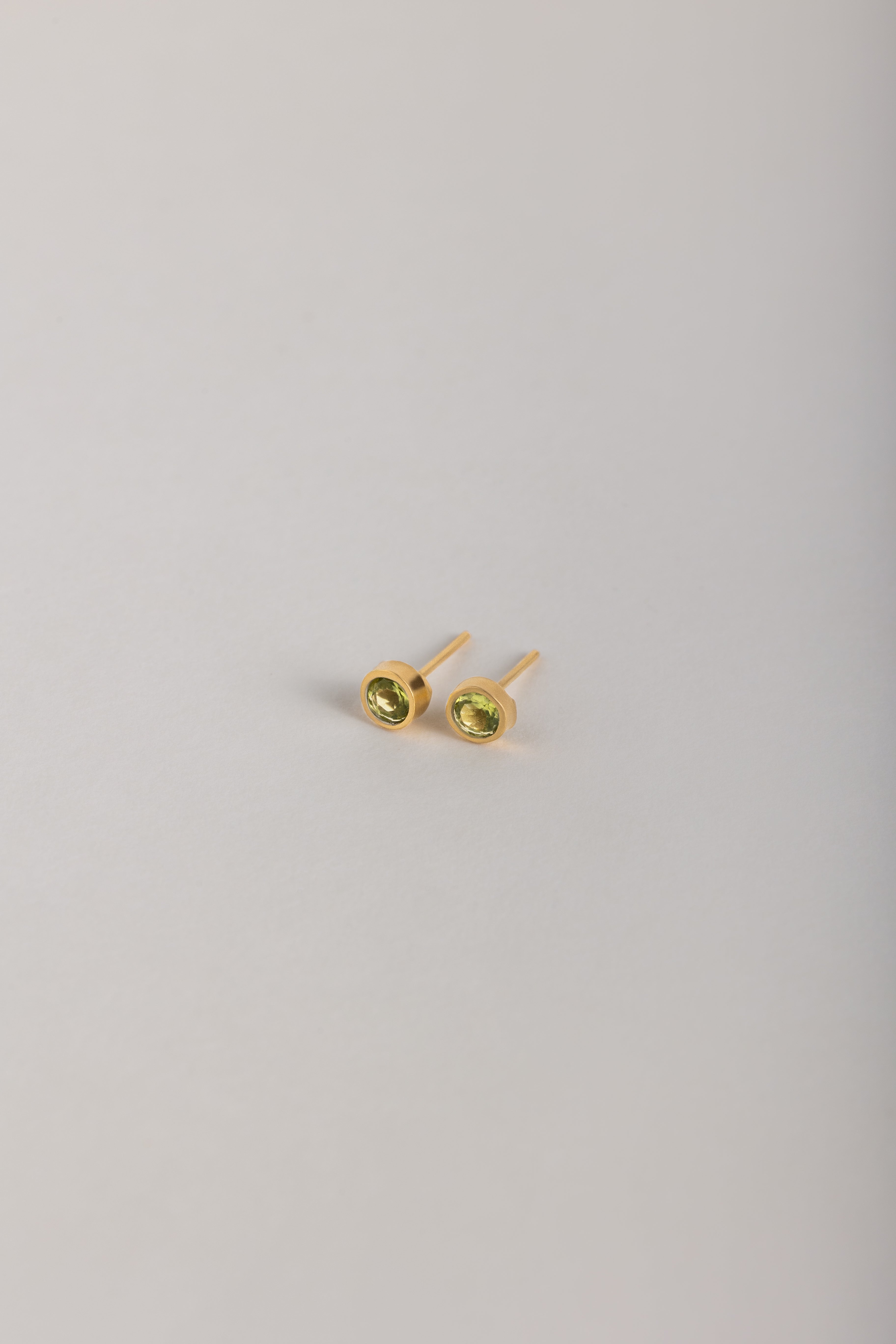 Peridot Stud Earring
