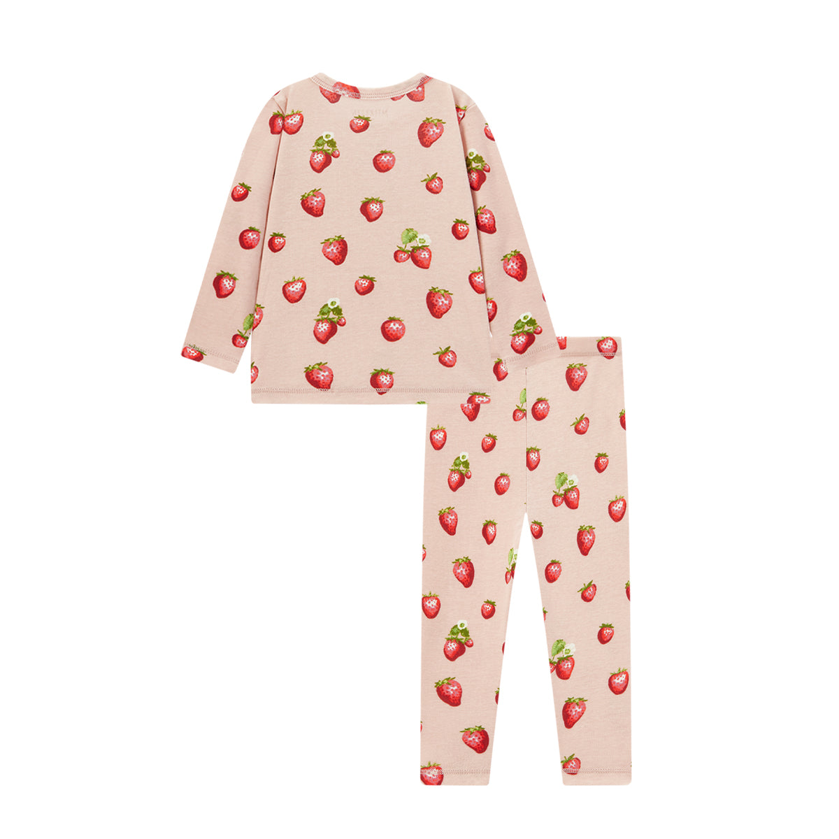 Strawberry Organic Cotton Long Sleeve Two Piece Pajama Set