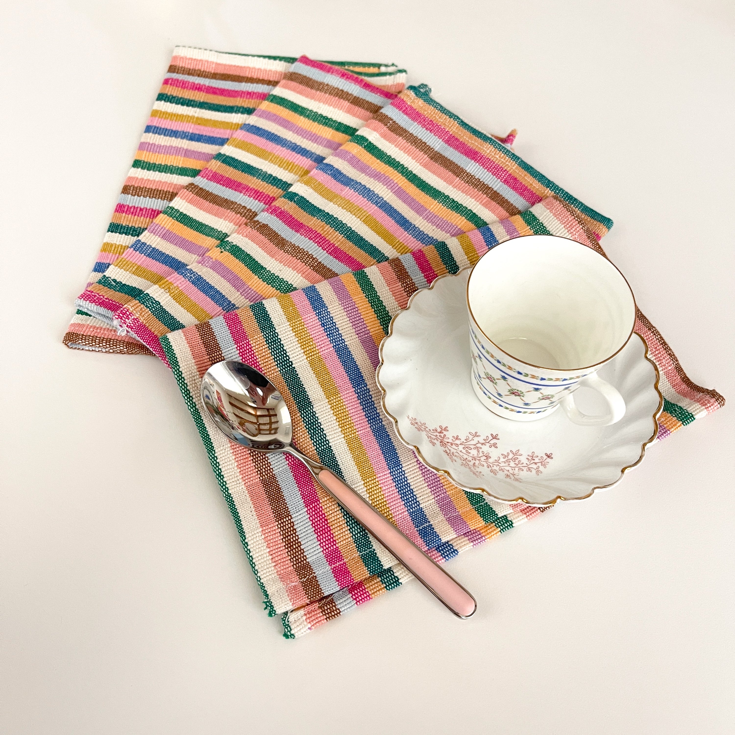 Valentina Rainbow Cocktail Napkin Set of 4