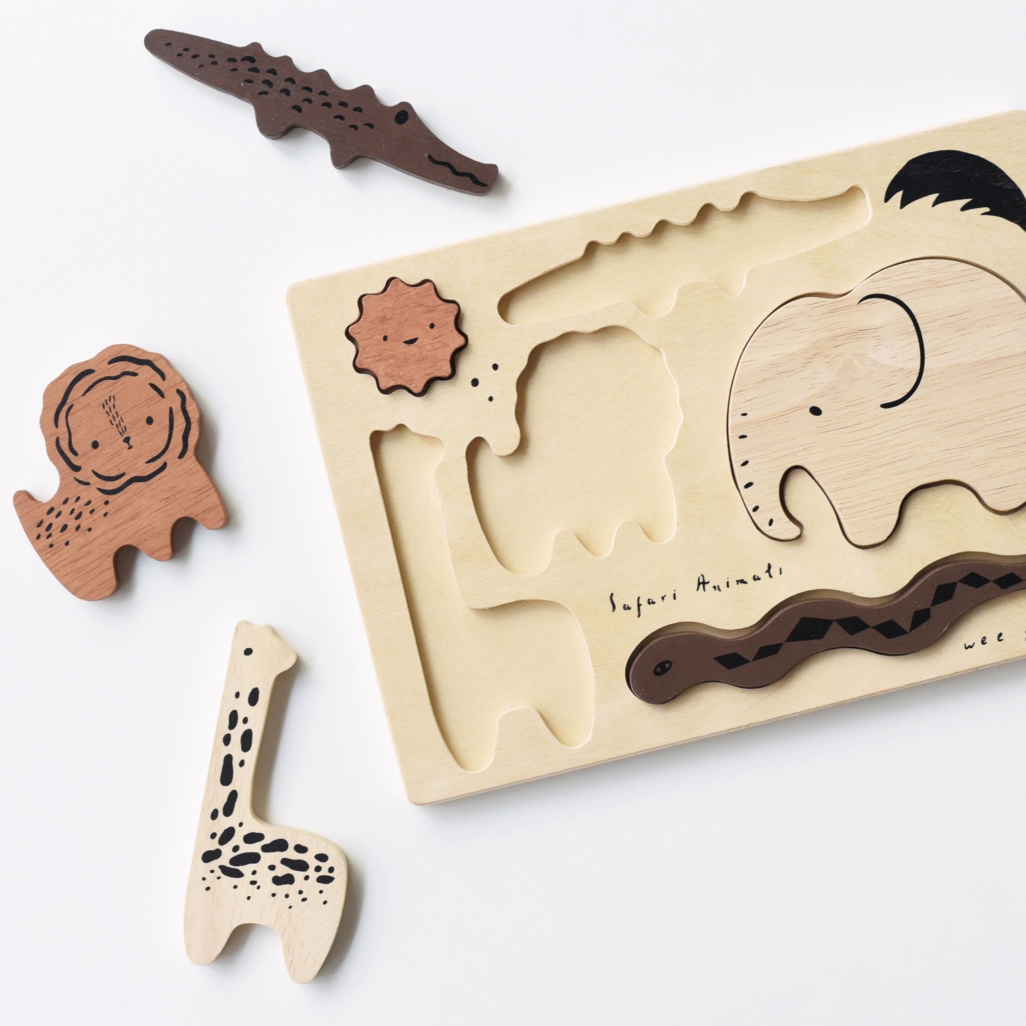 Wooden Tray Puzzle (Safari Animals)