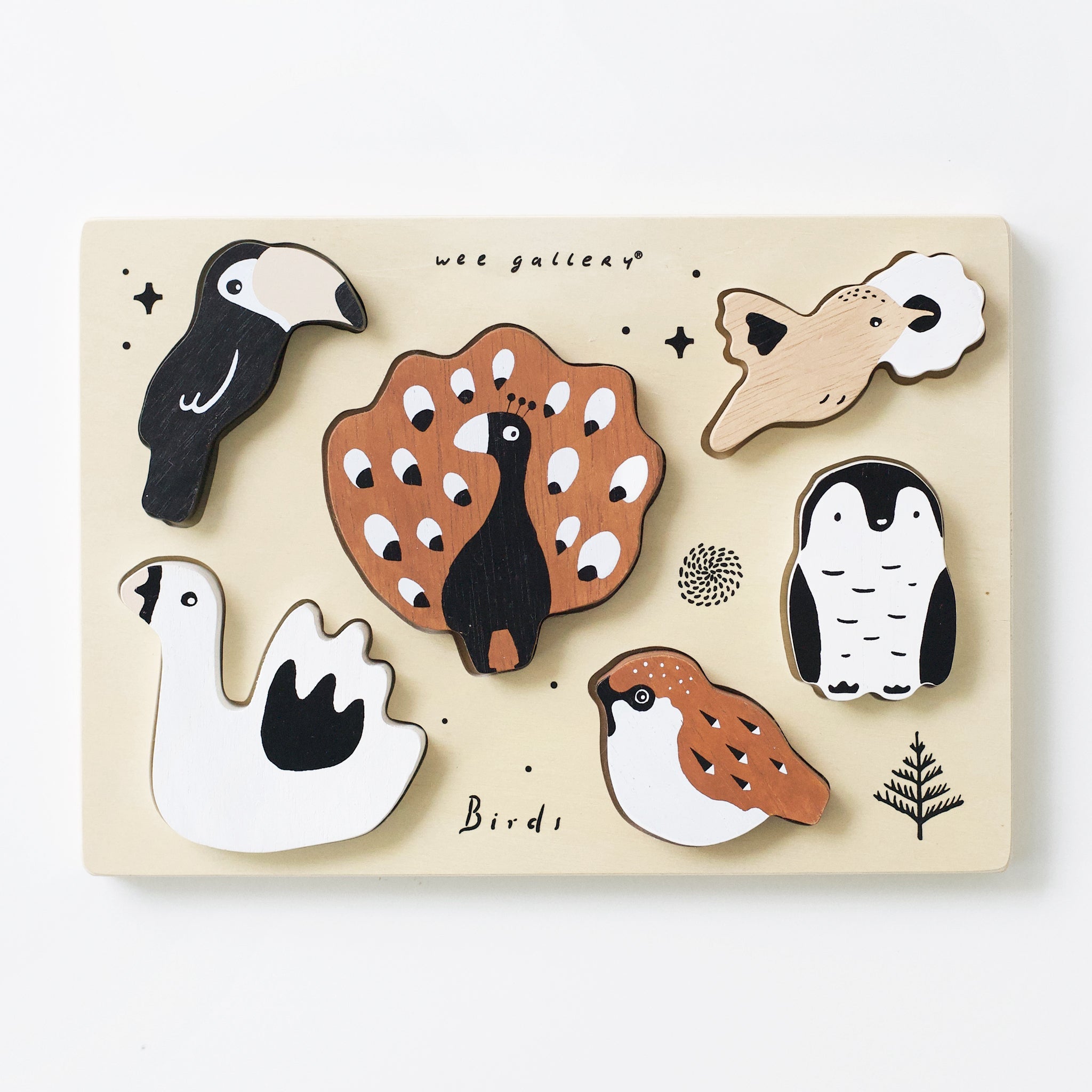 Wooden Tray Puzzle (Birds)