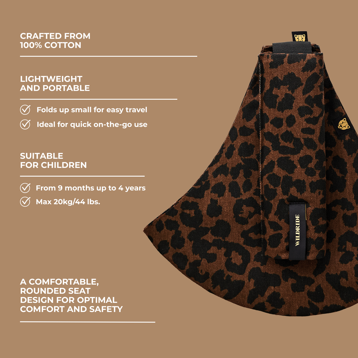 Toddler Carrier (Leopard Print Brown)