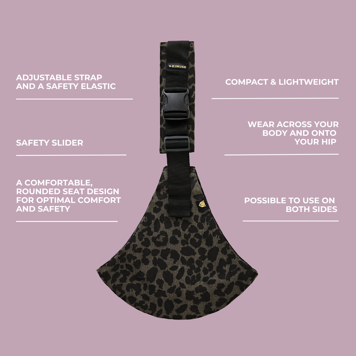 Toddler Carrier (Leopard Print Grey)